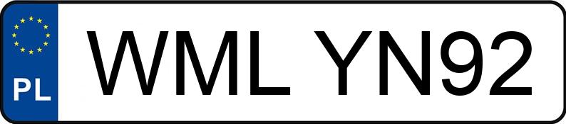 Numer rejestracyjny WML YN92 posiada PEUGEOT 508 HDI MR`11 E5 Access FAP - WMLYN92