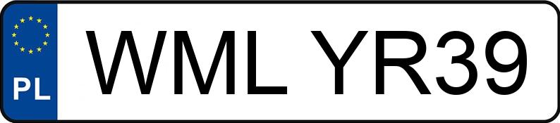 Numer rejestracyjny WML YR39 posiada BMW 318 - WMLYR39