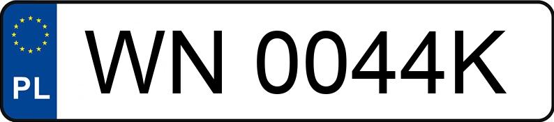 Numer rejestracyjny WN 0044K posiada MAZDA MX-5 1.8 Kat. MR`01 E3 MX-5 1.8 Kat. MR`01 E3 - WN0044K