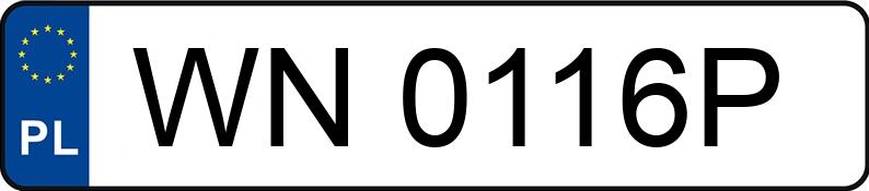 Numer rejestracyjny WN 0116P posiada TOYOTA RAV4 - WN0116P