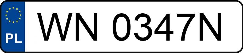 Numer rejestracyjny WN 0347N posiada RENAULT MEGANE - WN0347N Numer rejestracyjny WN 0347N posiada RENAULT MEGANE - WN0347N