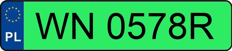 Numer rejestracyjny WN 0578R posiada TESLA MODEL 3 - WN0578R Numer rejestracyjny WN 0578R posiada TESLA MODEL 3 - WN0578R