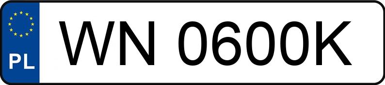 Numer rejestracyjny WN 0600K posiada VOLVO XC90 - WN0600K Numer rejestracyjny WN 0600K posiada VOLVO XC90 - WN0600K