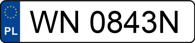 Numer rejestracyjny WN 0843N posiada OPEL Corsa F 1.2 MR`19 E6d Corsa S&S - WN0843N