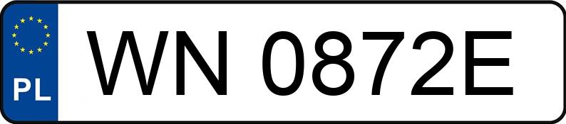 Numer rejestracyjny WN 0872E posiada MERCEDES-BENZ E 220 CDI - WN0872E Numer rejestracyjny WN 0872E posiada MERCEDES-BENZ E 220 CDI - WN0872E