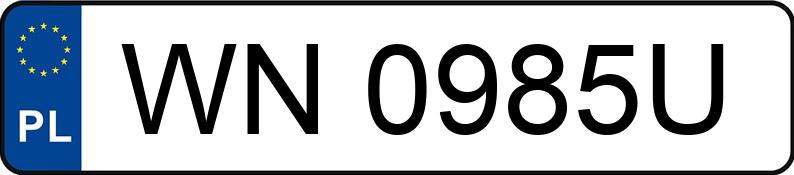 Numer rejestracyjny WN 0985U posiada AUDI A4 LIMOUSINE - WN0985U Numer rejestracyjny WN 0985U posiada AUDI A4 LIMOUSINE - WN0985U