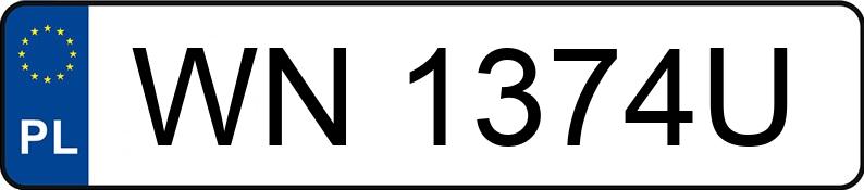 Numer rejestracyjny WN 1374U posiada FORD Kuga 1.5 EcoBoost MR`24 E6.2 Titanium - WN1374U