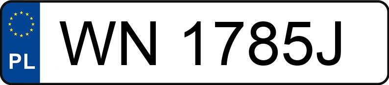 Numer rejestracyjny WN 1785J posiada CHEVROLET NUBIRA - WN1785J
