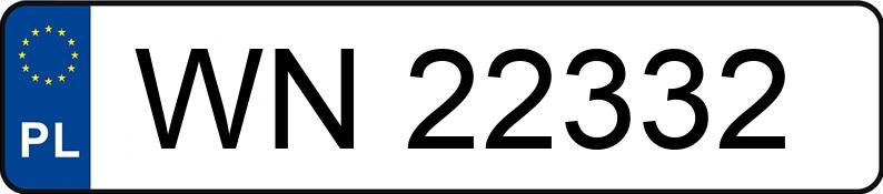Numer rejestracyjny WN 22332 posiada TOYOTA COROLLA VERSO 1.8 KAT - WN22332