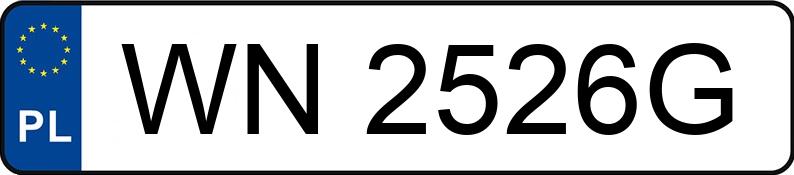 Numer rejestracyjny WN 2526G posiada BMW 318I - WN2526G Numer rejestracyjny WN 2526G posiada BMW 318I - WN2526G