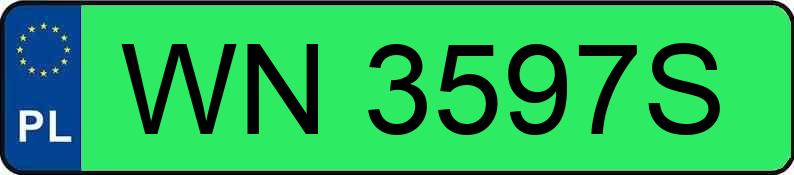 Parking Master in un veicolo con WN3597S numeri