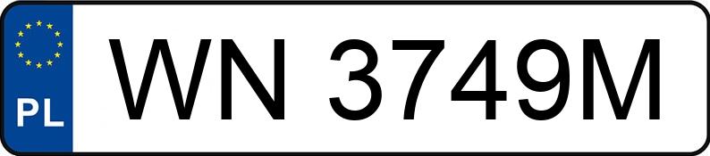 Il numero di registrazione WN 3749M ha AUDI Q5 35 TDI MR`19 E6d FY Sport S tronic - WN3749M
