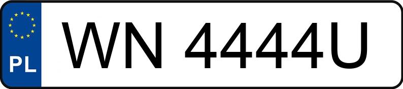 Numer rejestracyjny WN 4444U posiada VOLVO V40 - WN4444U Numer rejestracyjny WN 4444U posiada VOLVO V40 - WN4444U