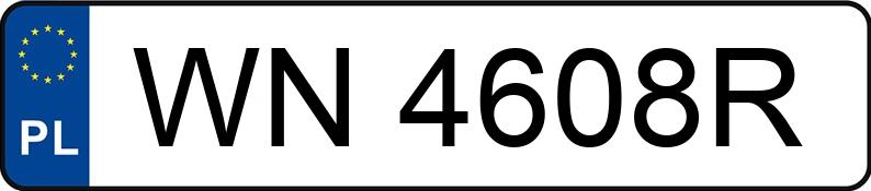 Numer rejestracyjny WN 4608R posiada AUDI A6 Avant 40 TDi MR`18 E6 C8 S tronic - WN4608R