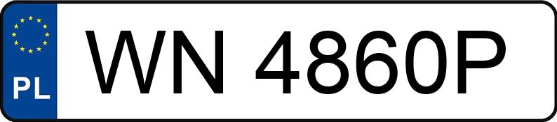 Numer rejestracyjny WN 4860P posiada HYUNDAI TUCSON - WN4860P