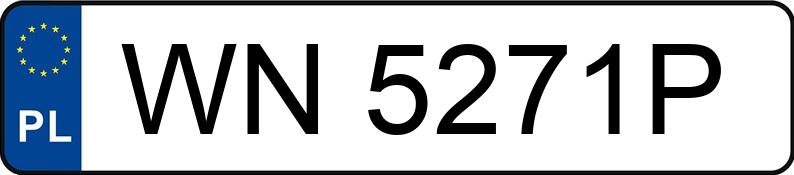Numer rejestracyjny WN 5271P posiada KIA Ceed 1.0 MR`18 E6 L - WN5271P