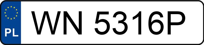 Numer rejestracyjny WN 5316P posiada OPEL COMBO - WN5316P