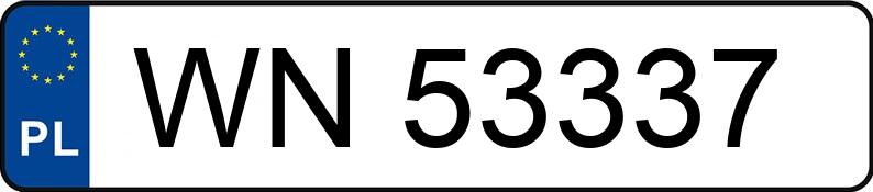 Numer rejestracyjny WN 53337 posiada OPEL COMBO-C - WN53337 Numer rejestracyjny WN 53337 posiada OPEL COMBO-C - WN53337