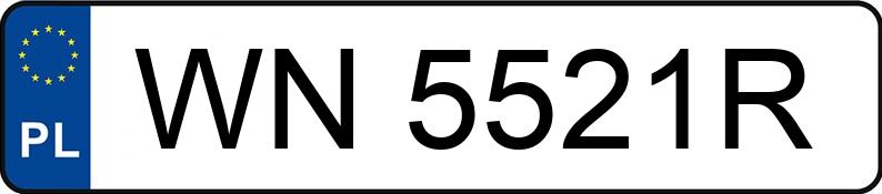 Numer rejestracyjny WN 5521R posiada PEUGEOT BOXER - WN5521R