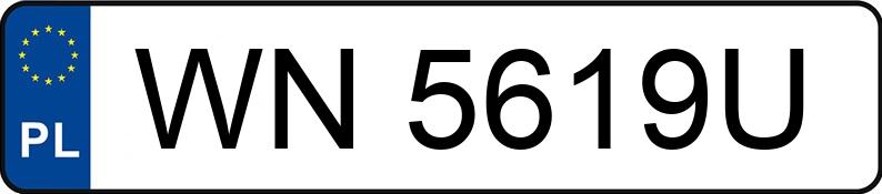 Numer rejestracyjny WN 5619U posiada SKODA FABIA - WN5619U