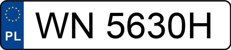 Numer rejestracyjny WN 5630H posiada MAZDA 5 - 1.8 MR`05 E4 Exclusive - WN5630H