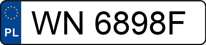 Numer rejestracyjny WN 6898F posiada KIA SPORTAGE SLS/PL - WN6898F