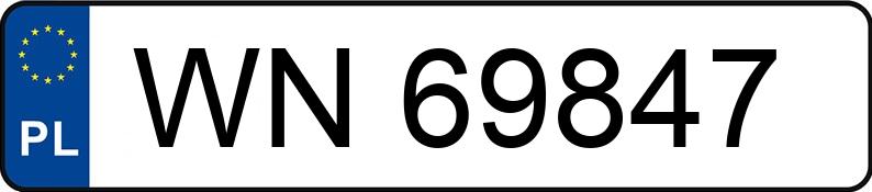 Numer rejestracyjny WN 69847 posiada HONDA Civic 1.8 MR`06 E4 Comfort - WN69847