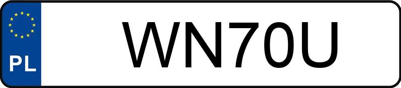Numer rejestracyjny WN 70U posiada JAGUAR XJ6 4.0 Kat. (XJ40) XJ6 4.0 Kat. (XJ40) - WN70U