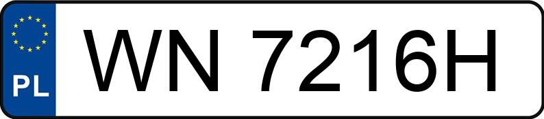 Numer rejestracyjny WN 7216H posiada BMW 540i Kat. MR`01 E39 540i Kat. MR`01 E39 - WN7216H