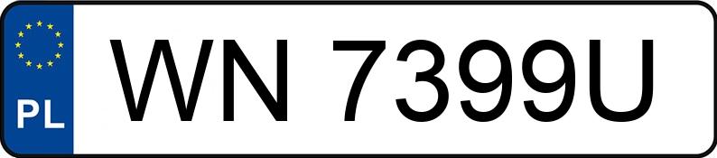 Numer rejestracyjny WN 7399U posiada HONDA HR-V - WN7399U