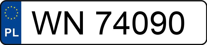 Numer rejestracyjny WN 74090 posiada FORD Focus 1.6 MR`02 E3 FX - WN74090