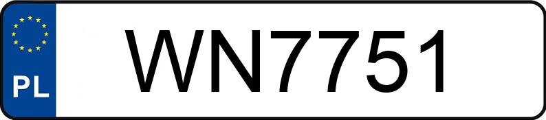 Die Registrierungsnummer WN 7751 hat HONDA Szosowe od 600 ccm CB 750 Hornet - WN7751