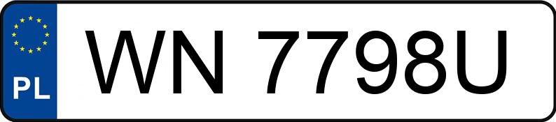Numer rejestracyjny WN 7798U posiada HYUNDAI TUCSON - WN7798U Numer rejestracyjny WN 7798U posiada HYUNDAI TUCSON - WN7798U
