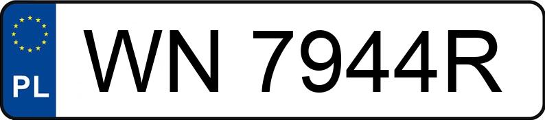 Pirat drogowy w pojeździe o numerach rejestracyjnych WN7944R