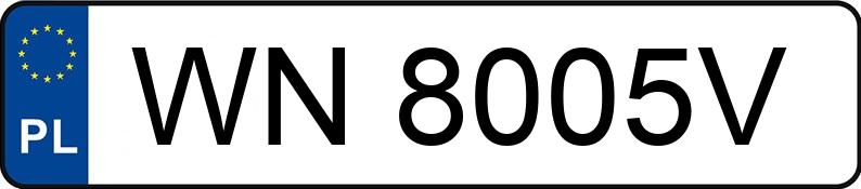 Numer rejestracyjny WN 8005V posiada KIA SPORTAGE - WN8005V