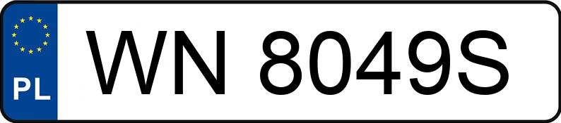 Numer rejestracyjny WN 8049S posiada SKODA KAMIQ - WN8049S