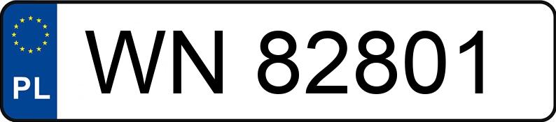 Numer rejestracyjny WN 82801 posiada NISSAN 200SX - WN82801