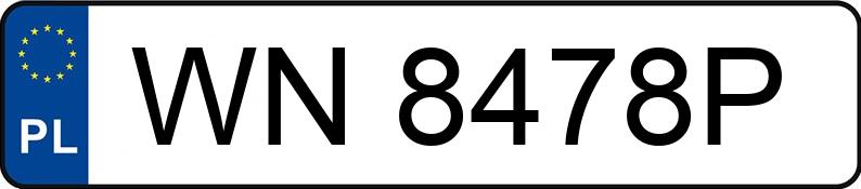 Numer rejestracyjny WN 8478P posiada AUDI A5 SPORTBACK - WN8478P Numer rejestracyjny WN 8478P posiada AUDI A5 SPORTBACK - WN8478P