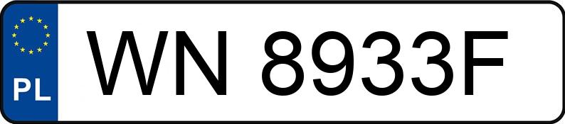 Numer rejestracyjny WN 8933F posiada HONDA Civic 1.6 MR`01 E3 iS - WN8933F