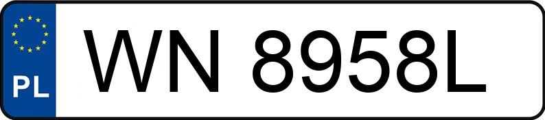 El número de registro WN 8958L tiene RENAULT Clio II 1.2 MR`04 E3 Confort Privilege - WN8958L