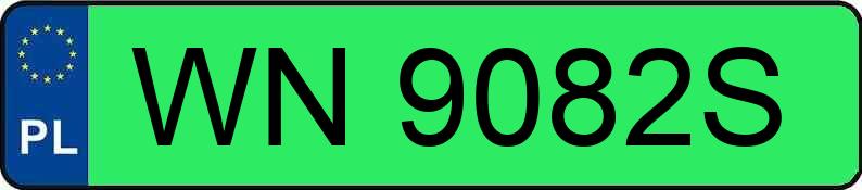 Numer rejestracyjny WN 9082S posiada JEEP AVENGER - WN9082S