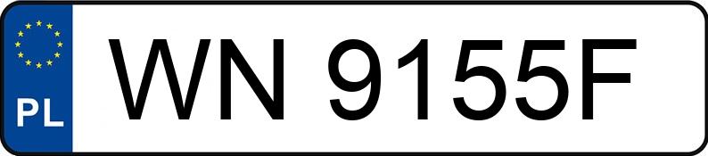 Numer rejestracyjny WN 9155F posiada MERCEDES-BENZ 300D - WN9155F