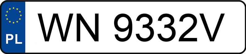 Numer rejestracyjny WN 9332V posiada TOYOTA TOYOTA COROLLA - WN9332V