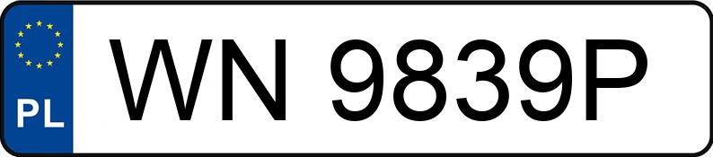 Numer rejestracyjny WN 9839P posiada TOYOTA TOYOTA COROLLA - WN9839P