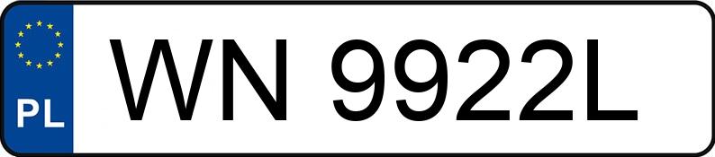 Numer rejestracyjny WN 9922L posiada MERCEDES-BENZ B 180 - WN9922L