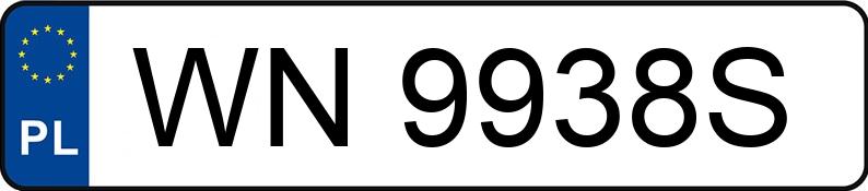 Numer rejestracyjny WN 9938S posiada TOYOTA COROLLA - WN9938S Numer rejestracyjny WN 9938S posiada TOYOTA COROLLA - WN9938S