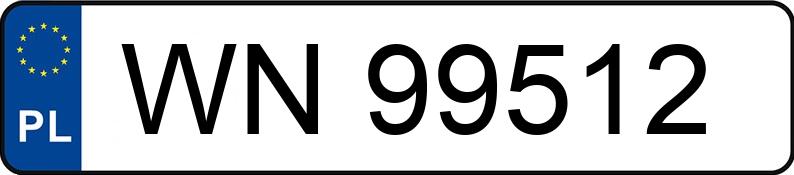 Numer rejestracyjny WN 99512 posiada SAAB 9-3 - WN99512