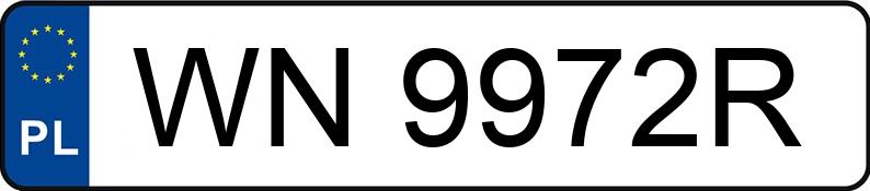 Numer rejestracyjny WN 9972R posiada TOYOTA RAV4 - WN9972R