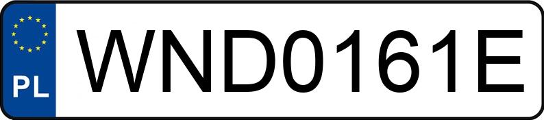 Numer rejestracyjny WND 0161E posiada RENAULT EXPRESS - WND0161E