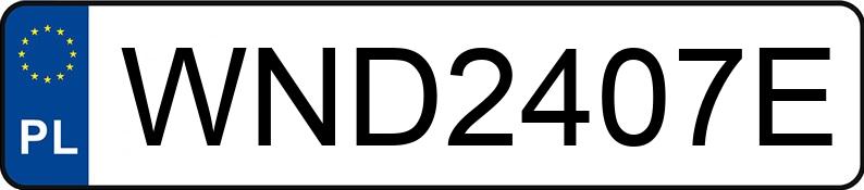 Numer rejestracyjny WND 2407E posiada TOYOTA TOYOTA COROLLA - WND2407E